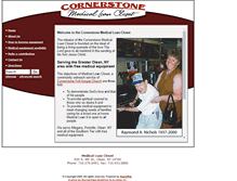 Tablet Screenshot of cornerstonefullgospel.org